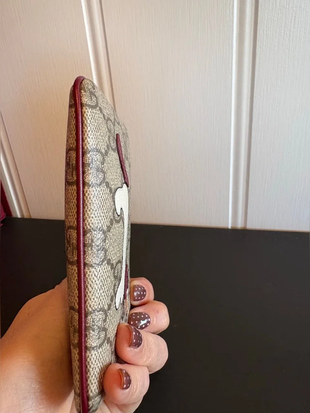 Gucci Dog-pattern GG Card Case